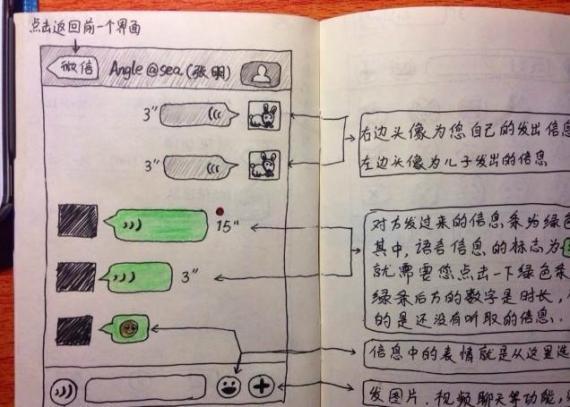 男子手绘说明书教爸妈用微信 网友:好有爱
