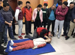 秦都区红十字会第一期急救员培训班正式开班