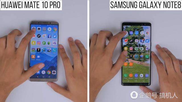 运行速度PK:Mate 10 Pro战胜Note 8