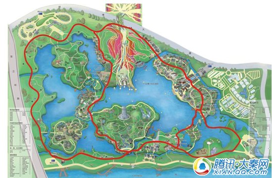 园区观光车辆行驶路线修订