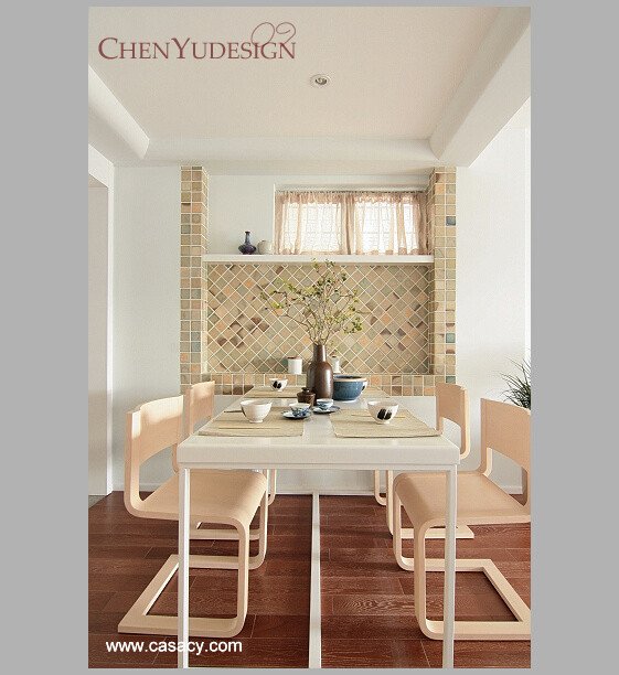 厕所对面竟然是餐厅 装修古朴典雅3室2厅(组图