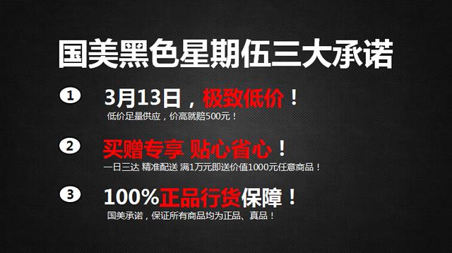 国美打造黑色星期伍 3.13见证全渠道真低价