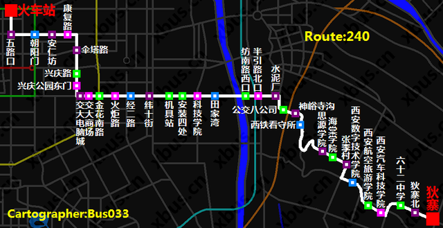 240路公交车延线2公里增设3站首末班时间不变