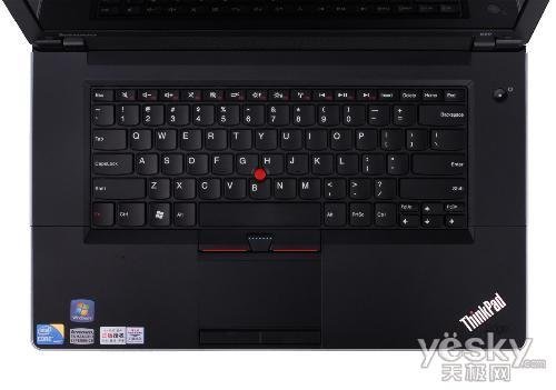 联想thinkpad+edge+e50操控区俯瞰图