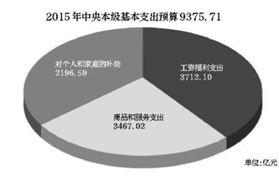 2015年中央财政预算表公布 首晒工资福利支出