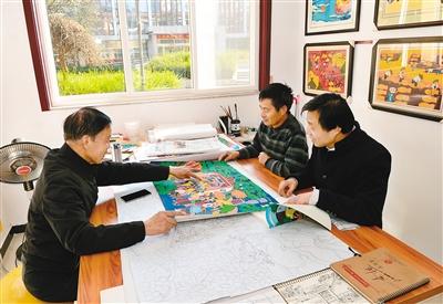 户县农民画走上致富路 农民画家创收达500余万