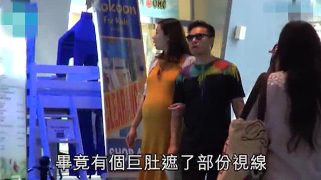 熊黛林挺大孕肚出街 富豪老公全程搀扶超体贴