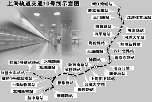 上海地铁10号线线路图(资料图)