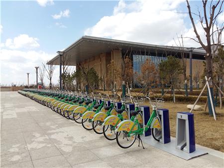 延安有公共自行车了 首批334辆自行车亮相新区