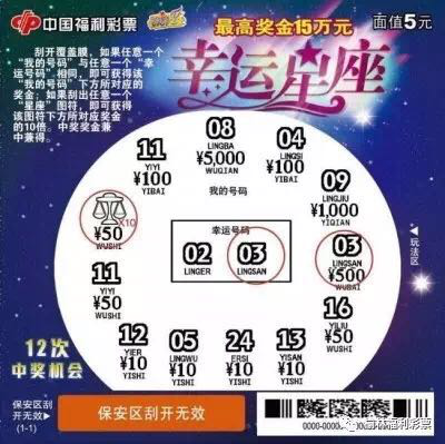 刮刮乐新票福彩三十周年纪念幸运星座将上