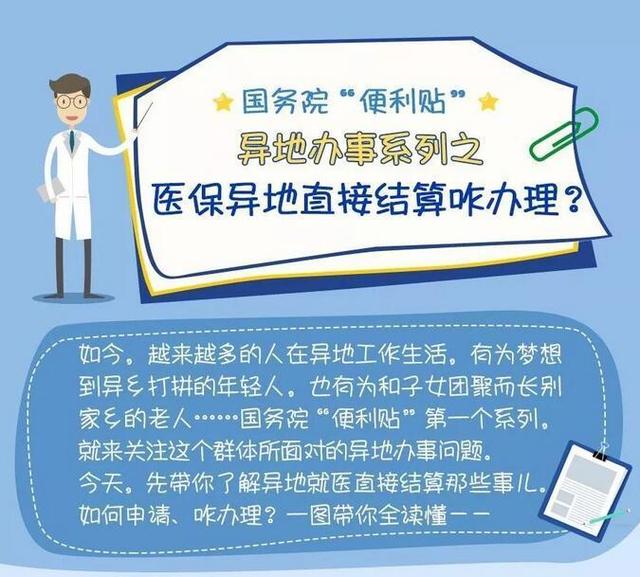 医保异地直接结算怎么办?看完这图就全明白了