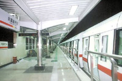上海地铁一号线模拟运行 全程通达无需换乘
