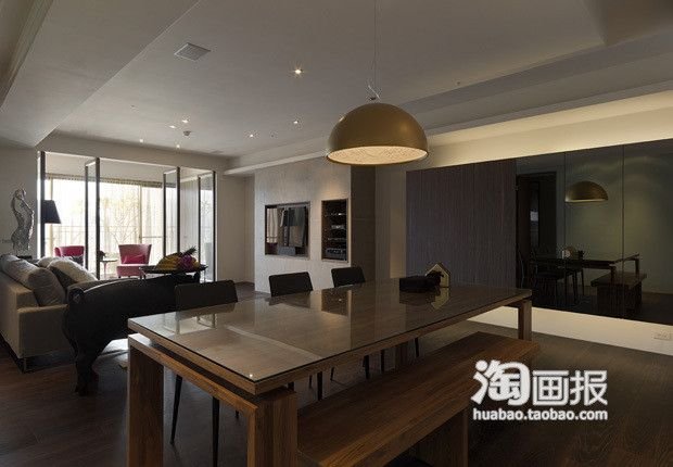 白骨精砸钱精装120平米四居室低调时尚美宅