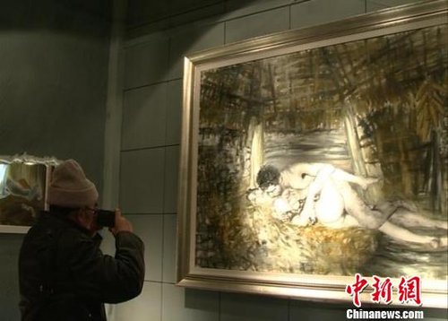 裸模院长 杨林川展性爱油画 将暂别 性 主题