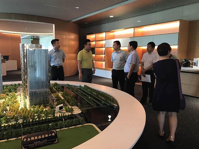 东营市垦利区金融考察组一行赴我区陆港金融小镇考察学习