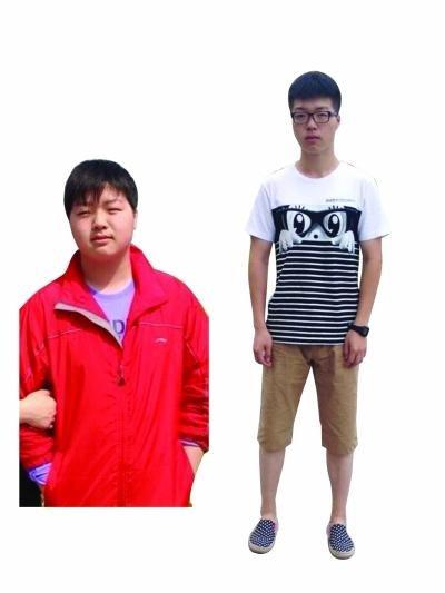 大二男生每天跑8000米 1年瘦身70斤变帅小伙