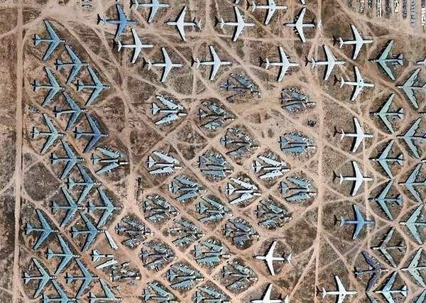 壮观!世界最大"飞机墓地"