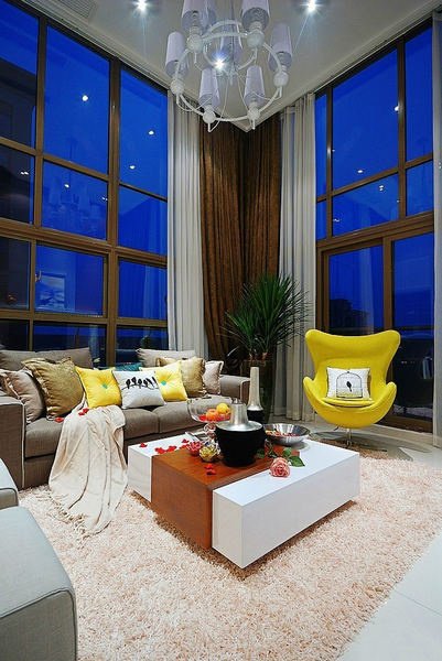 32万装110平时尚Loft <wbr>跳跃色彩营造完美家