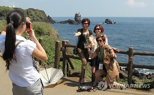 韩国济州岛中国游客剧增 旅游收入水涨船高