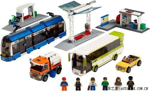 可拼装汽车的乐高塑料积