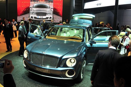 宾利exp9f概念车车展发布 奢华尊贵新诠释