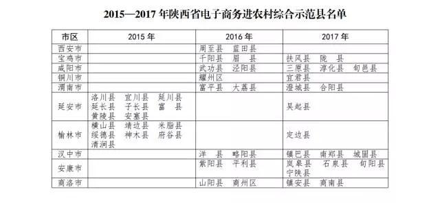 陕西新增19个电子商务进农村综合示范县 定边入选