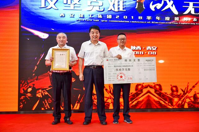 西安建工集团召开2018半年度誓师表彰大会