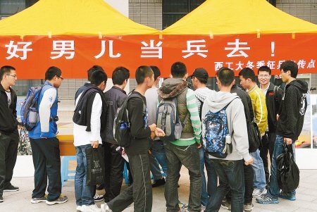 陕西今冬征兵工作启动 将优先征集高学历青年