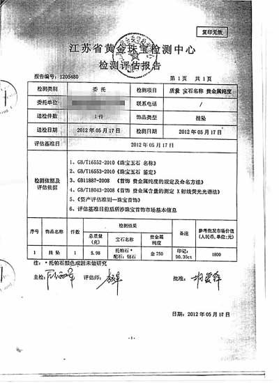 老夫妻出国旅游被旅行社诈骗 花万元买假蓝宝