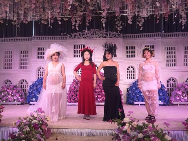 这个T台有点酷 西安准妈妈挺大肚走秀孕味十