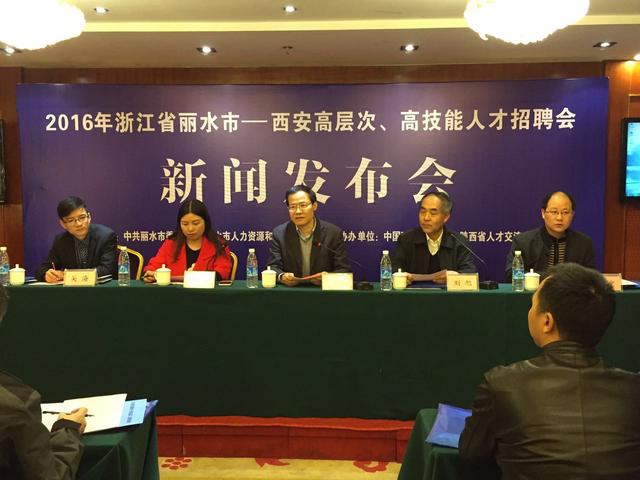 浙江省丽水市-西安高层次、高技能人才招聘会