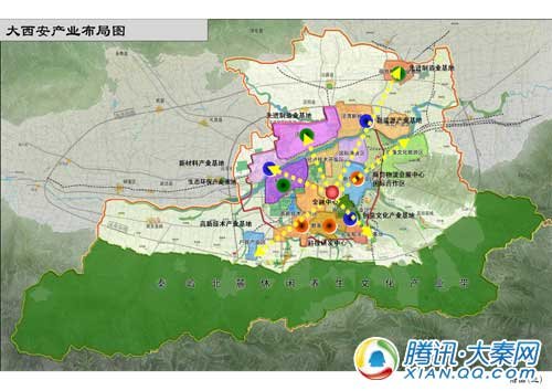 大西安规划亮相+含西安及渭南咸阳部分区县