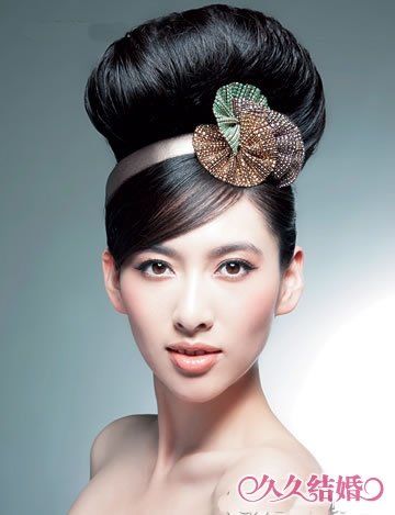 新娘DIY韩式新娘盘发