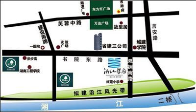 湘江学府位置图--腾讯湘潭房产站
