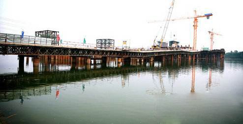 双沟新唐河大桥主体工程完工_频道-襄阳