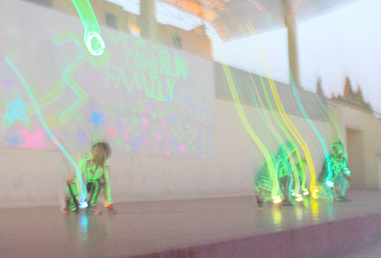 湖北工程学院荧光晚跑开跑_频道-孝感