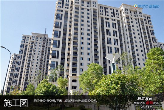 跑盘日记:城东一号8月上旬工程进度_频道-盐城