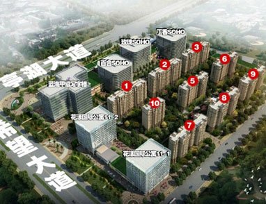 绿地商务城鸟瞰图