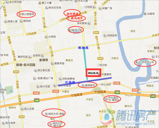 Q妹探地:856地块 二城核心地块_频道-扬州