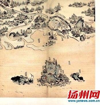 现存最早的扬州彩绘地图现身看看明朝扬州城啥