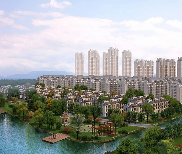 中海运河丹堤古运河流经地 生态风情特色小区