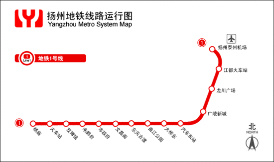 扬州地铁规划图