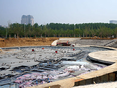 五彩文化广场水幕电影8月首秀 将成山东最大