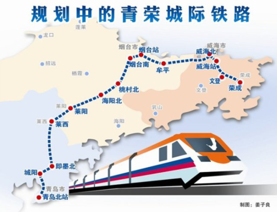 青荣城铁列车时刻表最新信息 12月5日开始售票