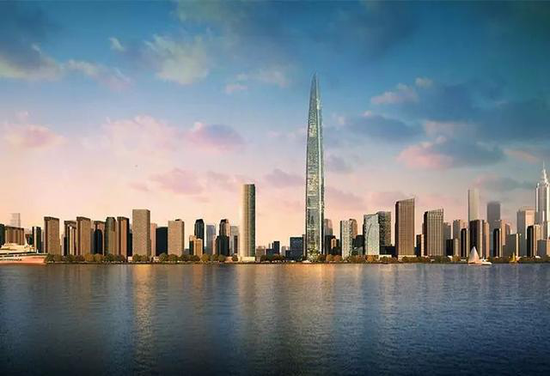 300米超高层拔高大城天际线 地标传奇定制宜昌高度