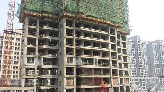 瀚宫尚城工程进度报告:10#13#楼已造18层