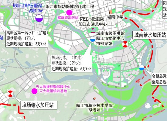 将规划建设阳江市歌剧院,阳江市演艺中心,城南市级图书馆城南污水厂