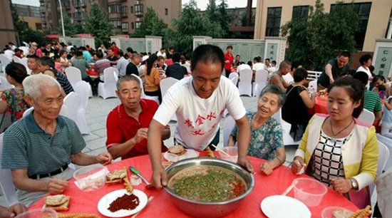 黄金水岸中秋前,千名业主同享羊肉泡_频道-运城