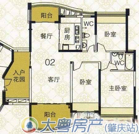 顺宝天誉7栋套内109㎡三房户型谍照
