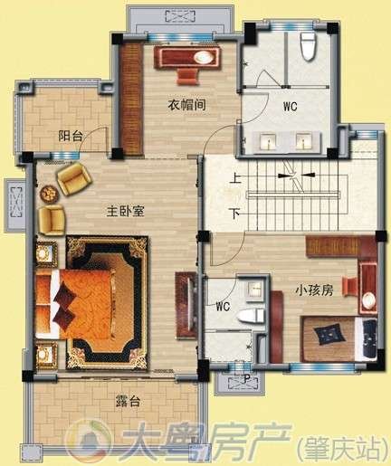 碧桂园G146型别墅建筑228㎡五房户型谍照